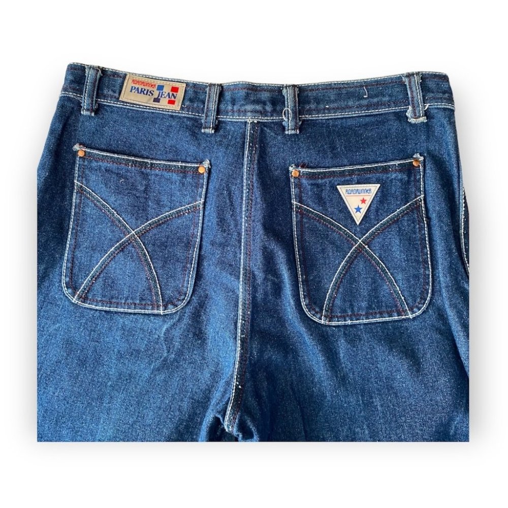 Vintage Road Runner Paris High Rise Y2K 90s Dark Wash Jeans Size 34